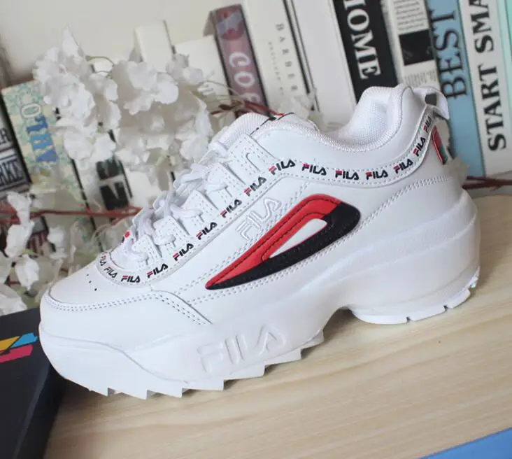 2019 FILAS Disruptor II Men and Women Sneaker Running Shoes White summer Increased Outdoor Sneaker size eur36-44 2019 FILAS Disruptor II Men and Women Sneaker Running Shoes White summer Increased Outdoor Sneaker size eur36-44