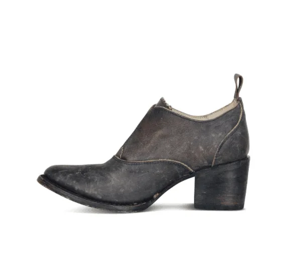 Новые осенние женские тонкие туфли в старом стиле Модные уличные женские туфли на высоком толстом каблуке, большие размеры 34-43 - Цвет: Черный