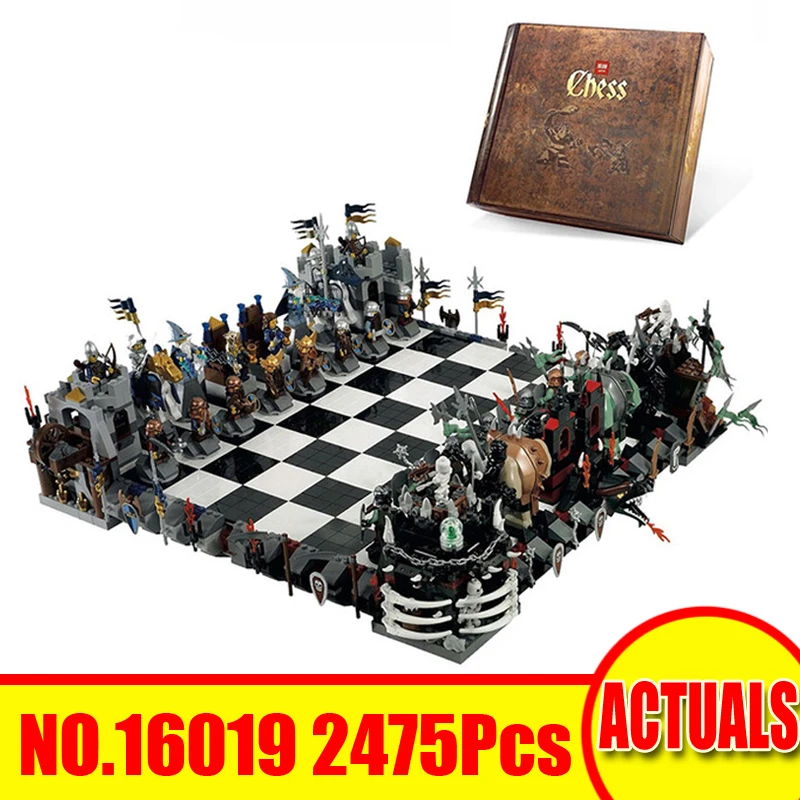 

Lepin 16019 2475Pcs Movie Figures Games Castle Giant Chess Building Blocks Bricks Toys For Children Set Model Compatible 852293
