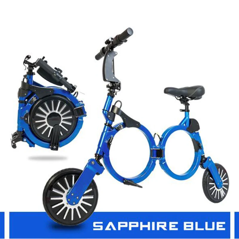 Discount Mini Foldable Electric Bike 48V 350w 4.5AH 10inch Electric Cycle Lithium Battery Electric Bicycle Single Seat Ebike 0