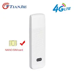 TIANJIE 3g 4G Мобильный wi-fi-роутер Портативный/Mini/Беспроводной USB LTE FDD сетевой модем ключ с гнездом нано-sim-карты автомобиля точки доступа