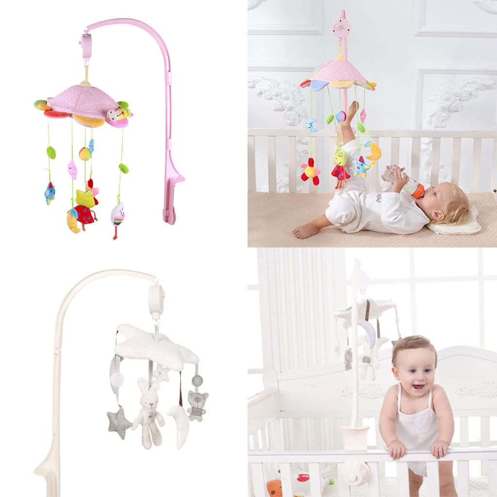 Baby Bed Bell Animal Musical Crib Mobile Hanging Rattles Kid Early Education Toys