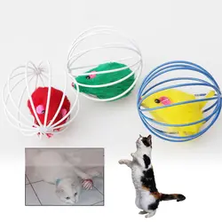 Шт. 1 шт.. игрушки для кошек полый шар мышки с перьями игрушки для кошек котенок игры смешные мыши игрушки животные товары