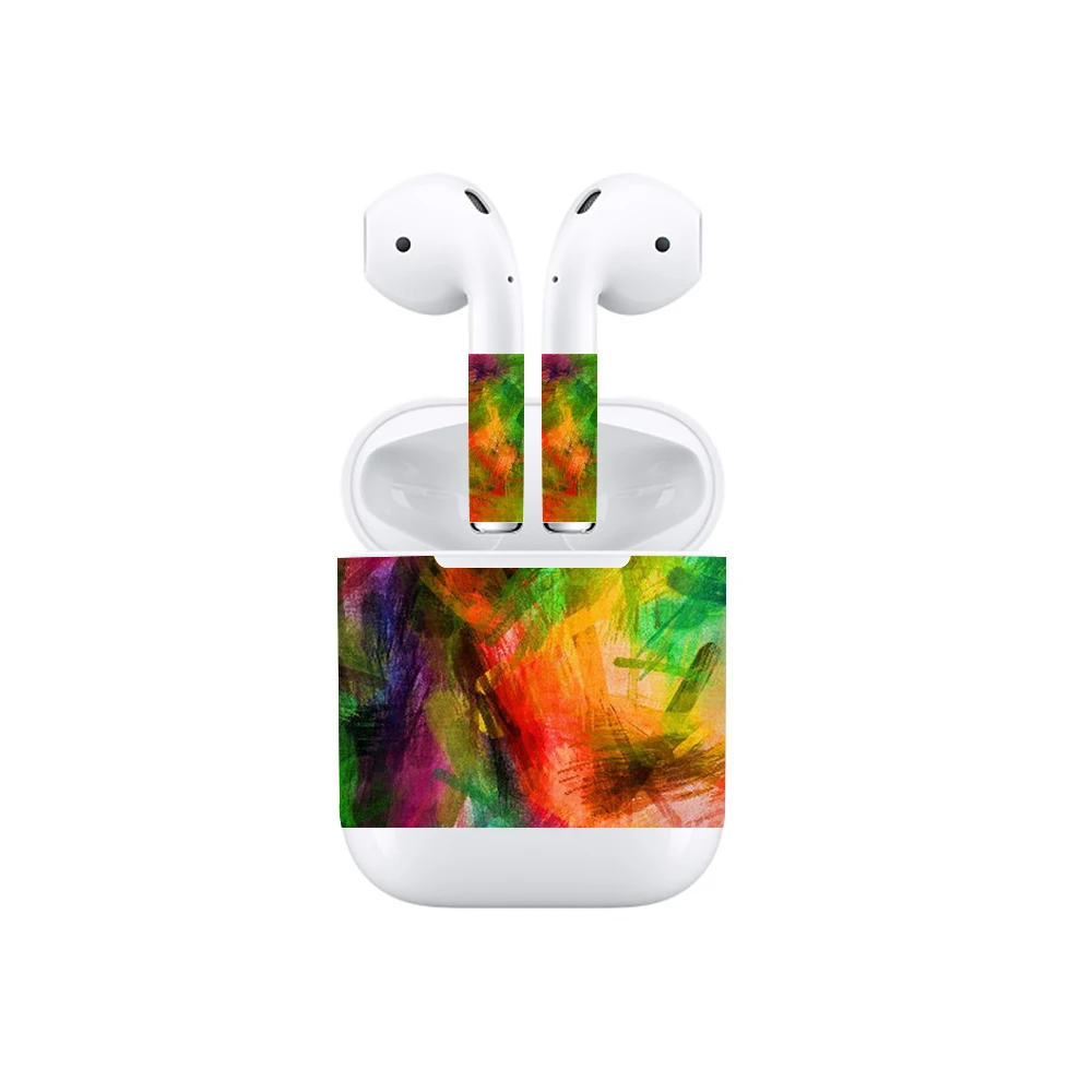 Для Apple AirPods защитная виниловая наклейка для наушников Съемная клейкая
