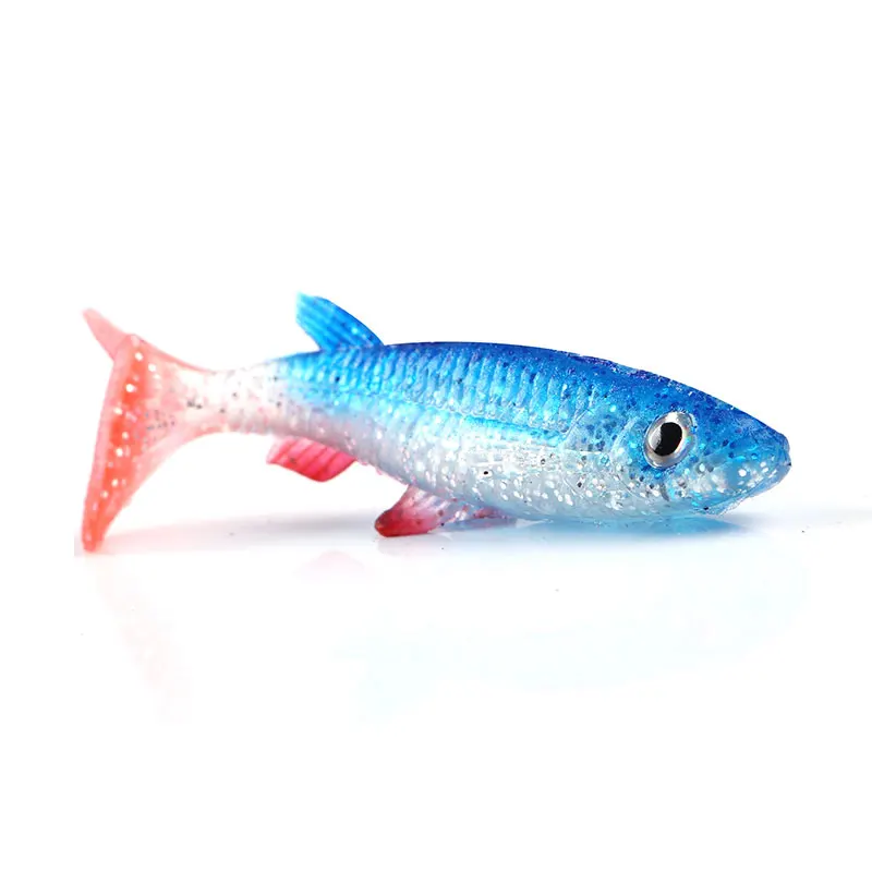 5 шт./лот 3D приманка для рыбалки с глазками Мягкая приманка 60 мм 5,5 г Карп мягкий Воблер для рыболовной наживки Искусственные пластиковые плавающие приманки для рыбы - Цвет: A007