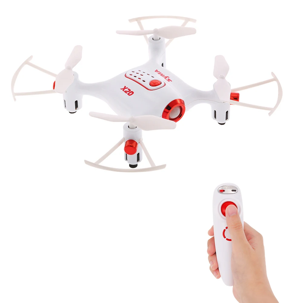 

Original Syma X20-S 2.4G 4CH 6-aixs Gyro Gravity Sensor Pocket Drone RC Quacopter RTF with Headless Mode Altitude Hold 3D-flip