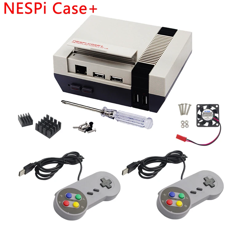 Для Raspberry Pi 3 NESPi чехол плюс Raspberry Pi классический NES пластиковый ящик с безопасным выключением для Raspberry Pi 3 Модель B 3B Plus