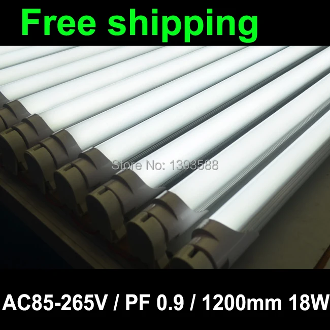 25 шт 18 W G13 T8 светодиодный Light Tube 120 см 1200 мм 4ft 48 "6500 K холодный белый матовый прозрачный чехол 110 V 120 V 130 V 220 V 230 V 240 V