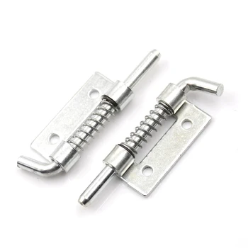 

5x New Spring Loaded Metal Security Barrel Bolt Latch 5.3 X 1.7cm Silver Tone Spring Latches Door Cabinet Hinges Hardware
