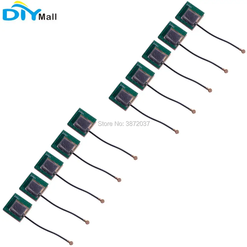 

10pcs/lot 12X12X4.5mm GPS Active Antenna IPX Connector