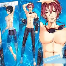 Мужской японский декоративный Аниме haruka nanase& Rin пледы отаку Dakimakura подарки постельные принадлежности длинная подушка для объятий чехол 150x50 см