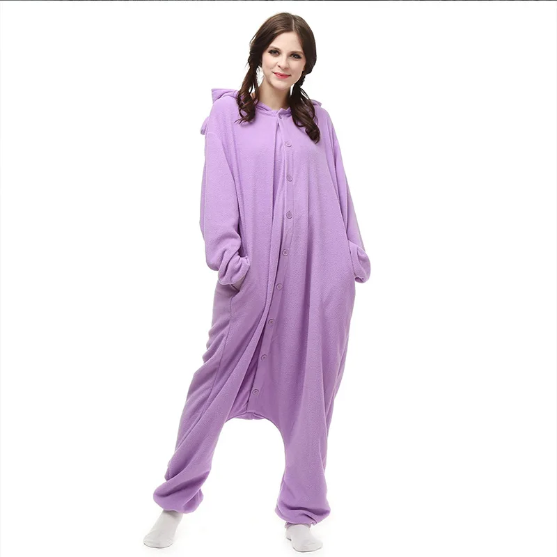 

Purple wizard Kigurumi Pajamas Onesie For Adults Animal Cartoon Onesies One-piece Sleepwear Women Halloween Suits Cosplay Outfit