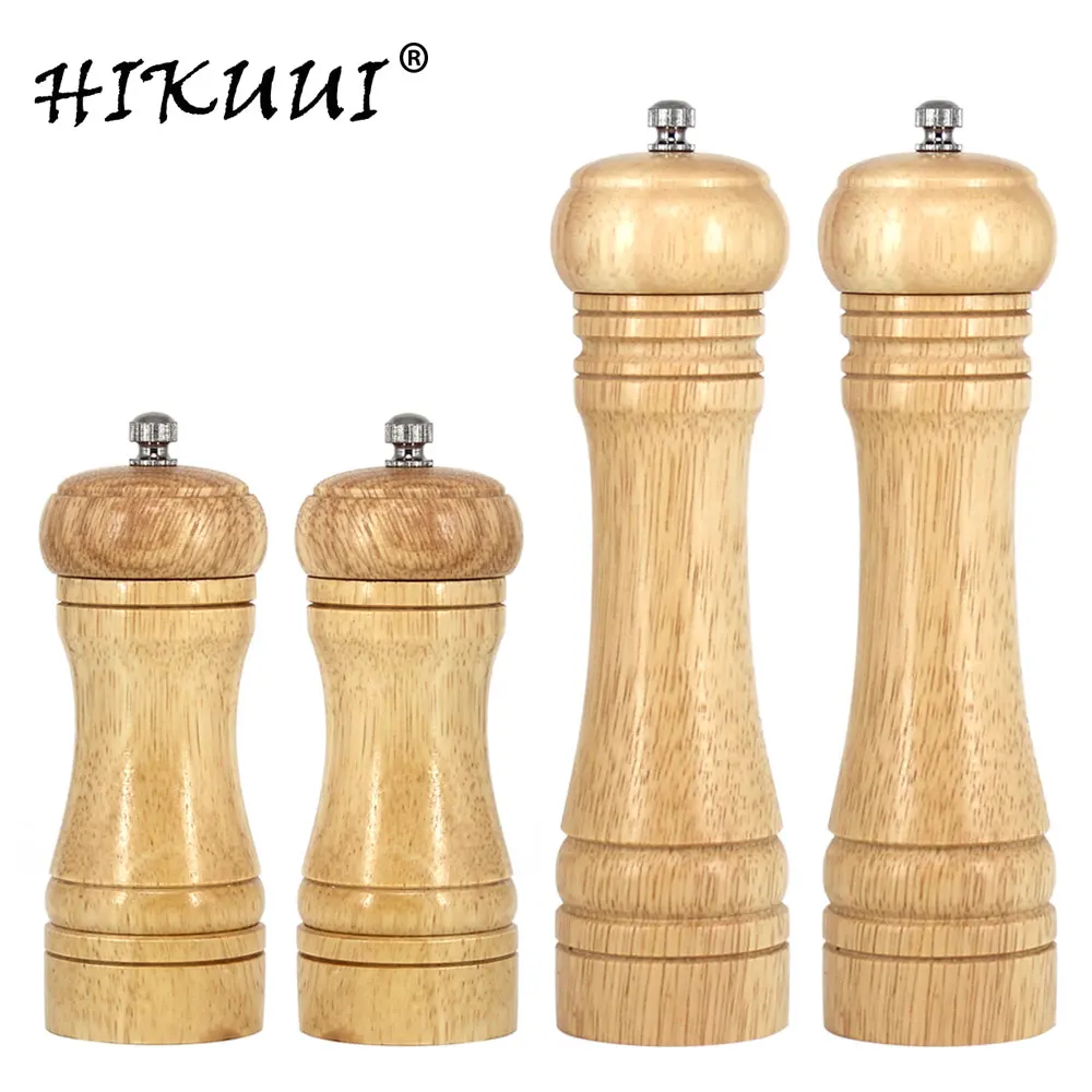 

5" 8" Oak Wood Manual Pepper Mill Salt Grinder Muller Kitchen Accessories Kitchen Tool Kitchen Gadgets Spice Sauce Grinder