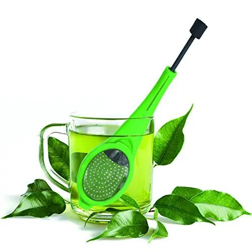 

Tea Infuser Built-in plunger Healthy Intense Flavor Reusable Tea bag Plastic Tea&Coffee Strainer Measure Swirl Steep Stir&Press