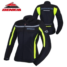 Benkia мотоциклетная куртка мотокроссу Костюмы джинсовая куртка для Для женщин Обувь с дышащей сеткой для верховой езды одежда jaqueta motoqueiro JW-W32