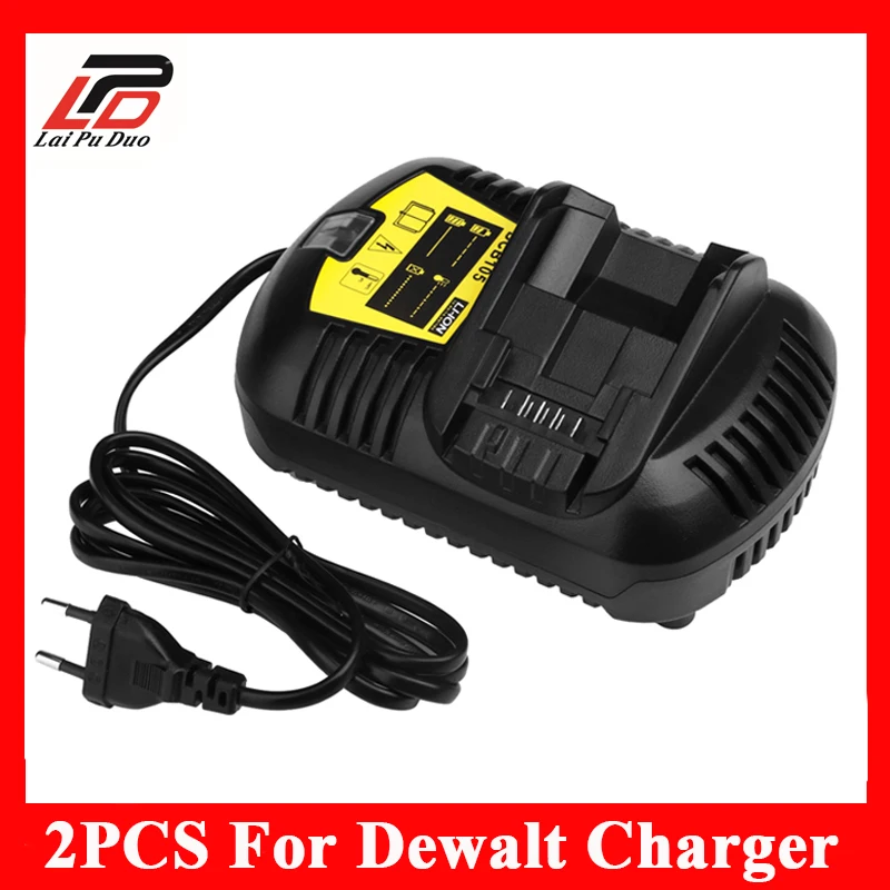 2pcs/1lot Replacement charger Power Tool Battery Charger for Dewalt