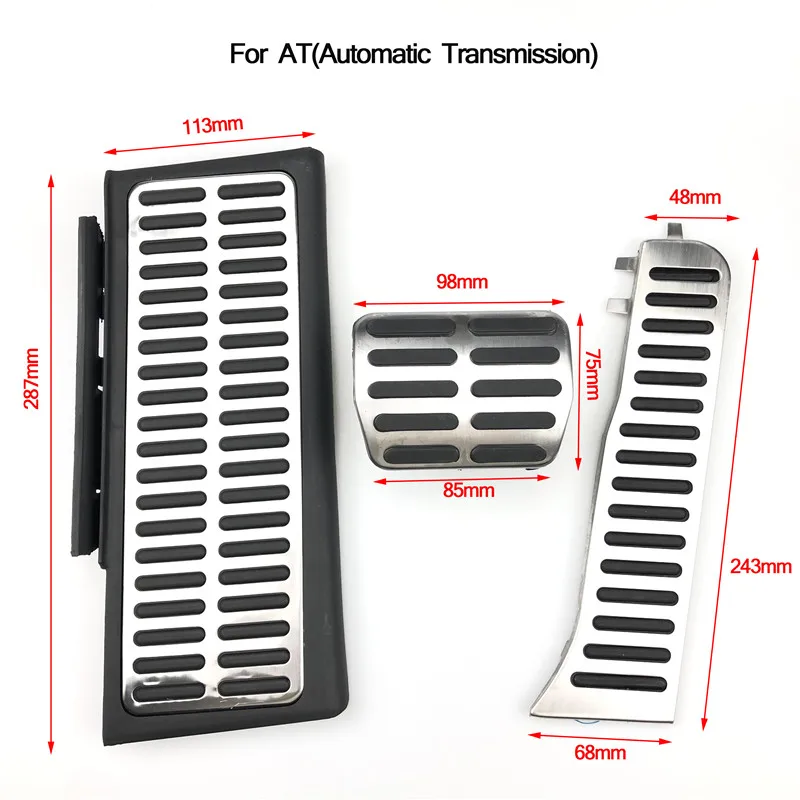 Педаль тормозного акселератора для Audi A1 A3 A4 B8 B9 A5 A6 A7 Q3 Q7 для Touareg/Porsche Cayenne Macan/Skoda Seat(LHD - Название цвета: AT FOR Q3 2013-2018