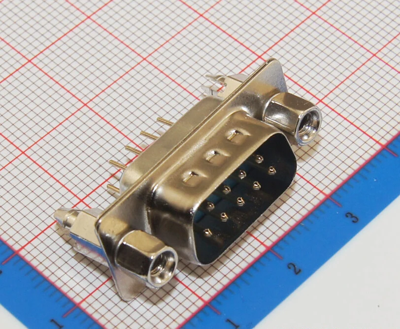 

5 Pcs D-SUB 9Pin Male Vertical PCB Connector 2 Rows
