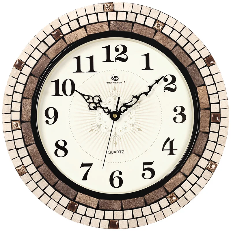 

Art Silent Bedroom Fashion Creative Wall Clock Modern Design Home Clocks American Minimalist Living Room Metal Wall Clocks 4C205
