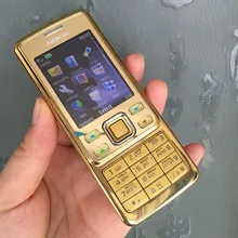 Мобильный телефон Nokia 6300, классический мобильный телефон, 6300 золото, один год гарантии, русская клавиатура, арабская клавиатура