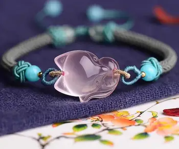 

Natural rainbow eye obsidian pockmark hand brave troops bracelet with tiger eye stone single ring men and women bracelet ob2764#