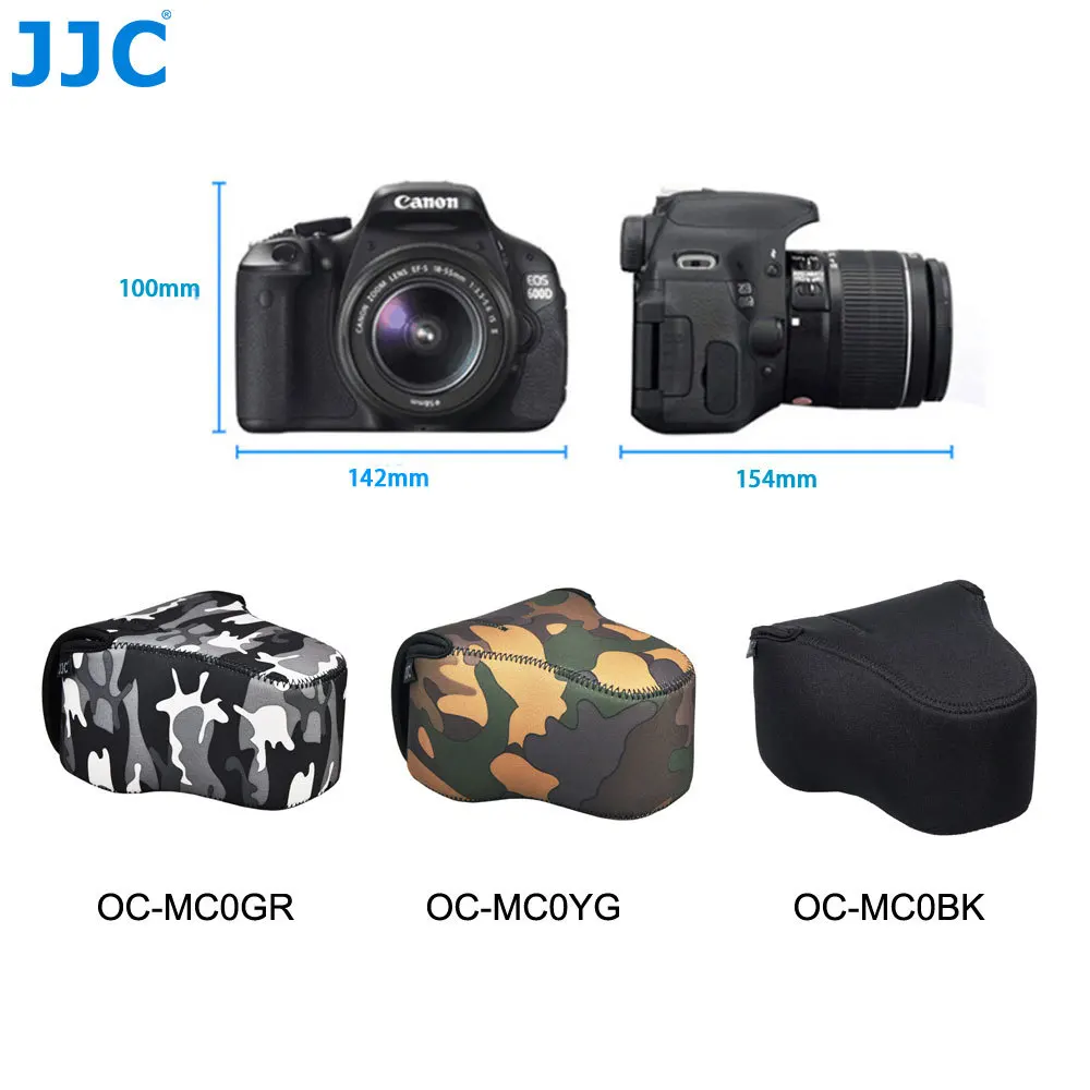 JJC сумка для камеры Мягкий неопрен DSLR чехол для sony a7R4 a7II a7R III a7S II Canon 700D 750D 1300D Nikon D3300 D3400 D5300 Fujifilm