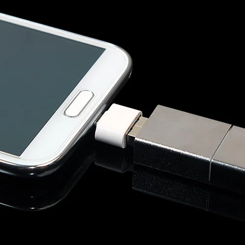 

Wholesale-2016 White Micro USB Male to USB 2.0 Female Adapter OTG Converter for Android Tablet pad mp4