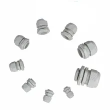 PG9 нейлоновый Пластиковый кабель желез Гленн водонепроницаемый разъем M16* 1,5 кабельные вводы разъем замок черного или белого цвета