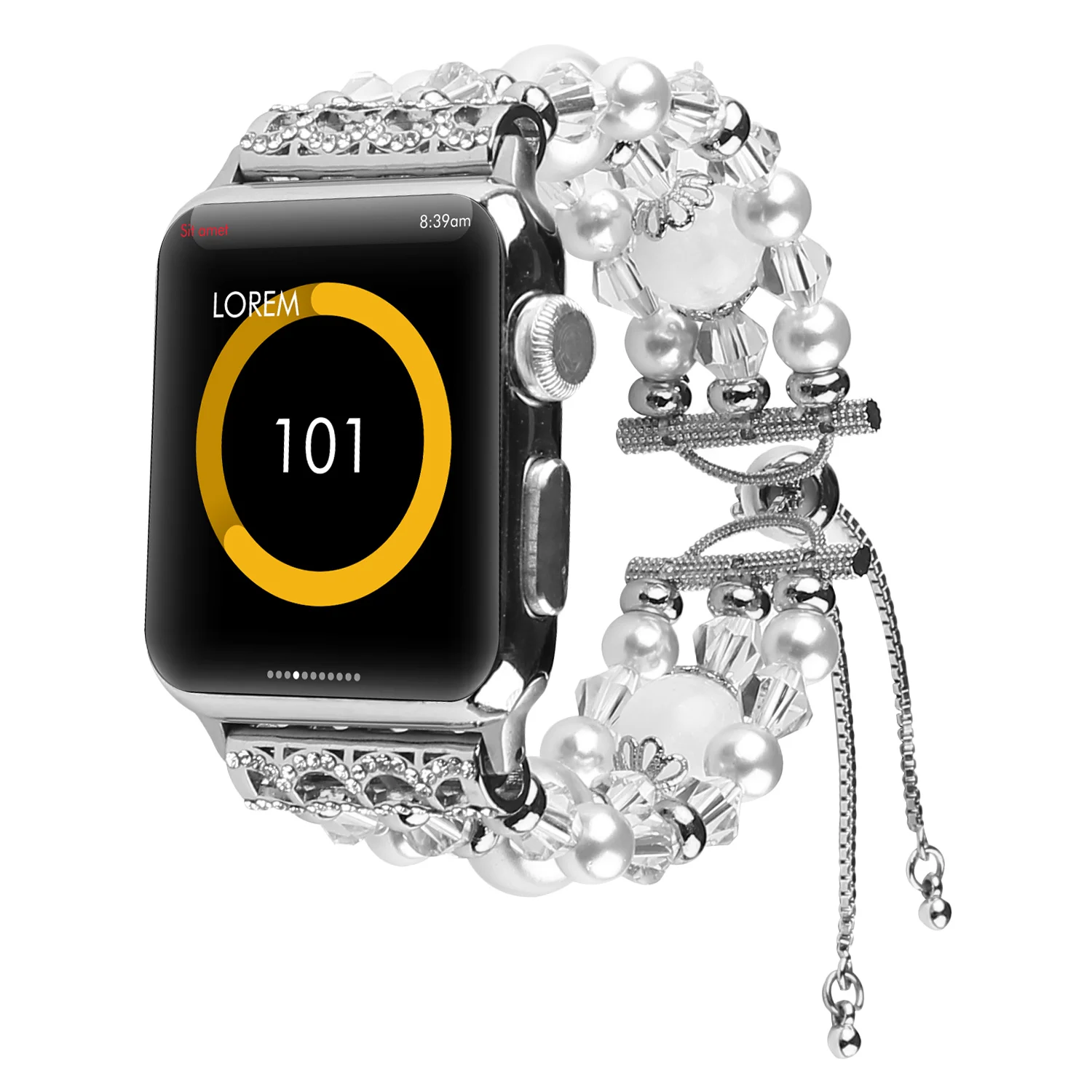 

Handmade belt for Apple watch band 38mm 42mm 40mm 44mm Agate strap for iWatch band adjustment Sport series 4 3 2 1