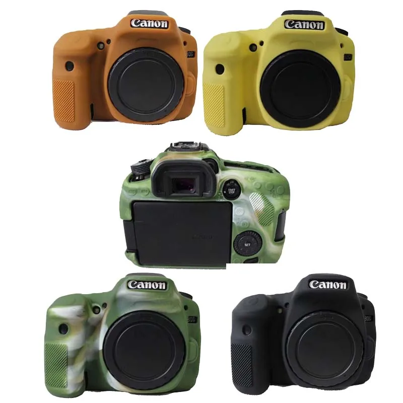 EasyCover Camo Silicone Case For Canon EOS 80D - Slim, Protective Camera Cover With Full Access