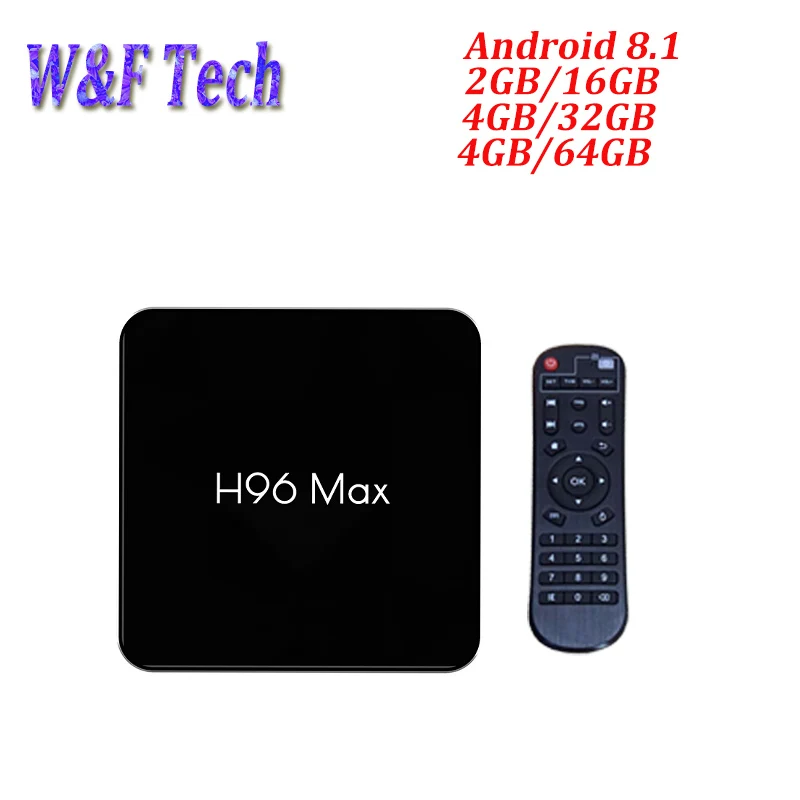 

H96 Max X2 Smart TV box Android 8.1 4GB RAM 32GB OR 64G ROM WiFi 2.4G/5G BT4.0 HDMI 2.0 H.265 4K Android Media Player