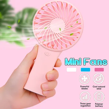 

Mini Fans 4 Hours Long Working Handheld Elecric Fan USB Rechargeable Portable Air Conditioner Outdoor Humidifier Small Cute Fans
