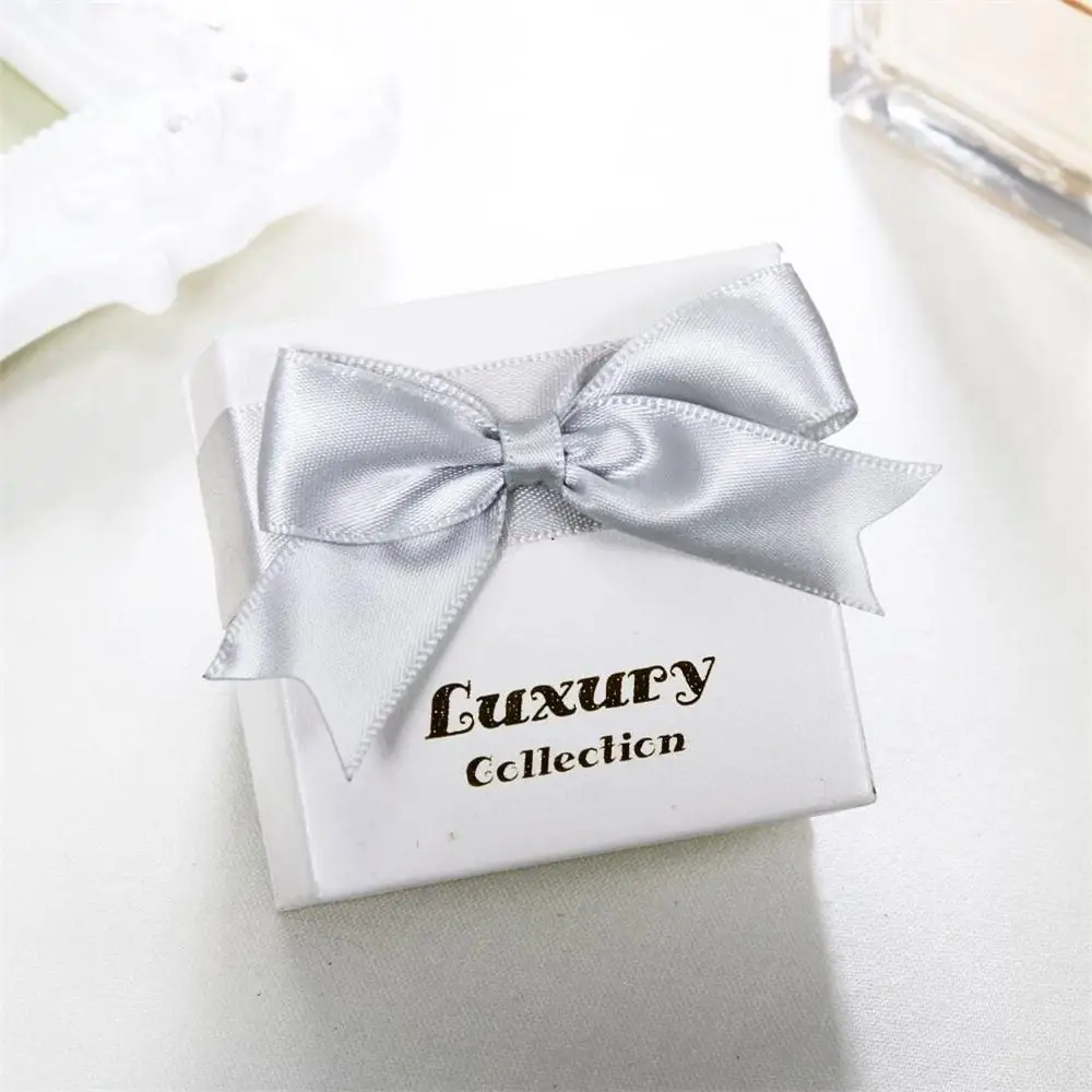 

(box only )Good Design White Paper Gift Boxes for Earrings Higher Quality Jewelry Packaging 7.8*7.8*4.6 CM