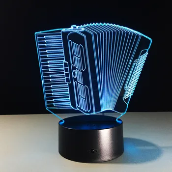 

7 Color 3d Visual Accordion Lamp Led Night Lights For Kids Touch Usb Table Lampara Lampe Baby Sleeping Nightlight Bedside Table
