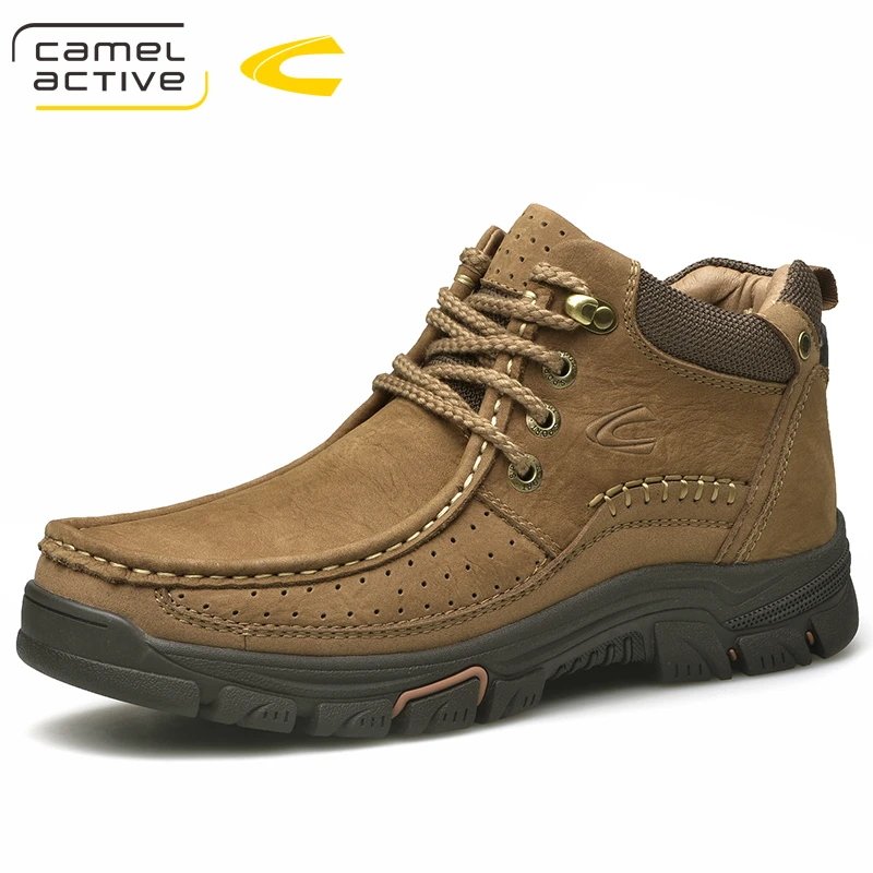 

Camel Active NEW Super Warm Men Winter Boots for Men Warm Waterproof Cow Leather Boots Shoes 2018 New Men's Ankle Snow Boots