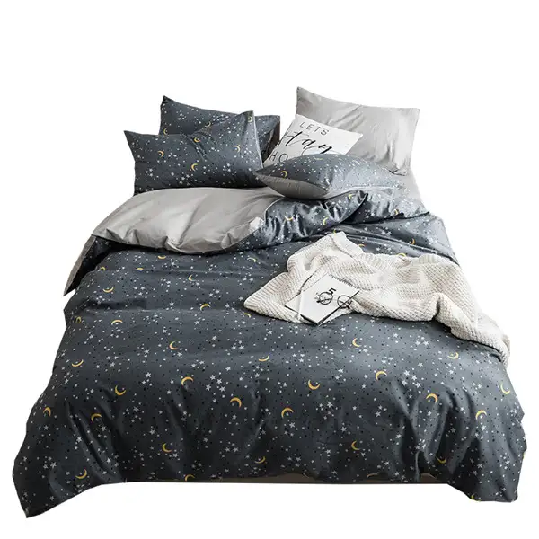 Fantasy Grey Starry Pattern Bedding Set Underwear Comforters Duvet