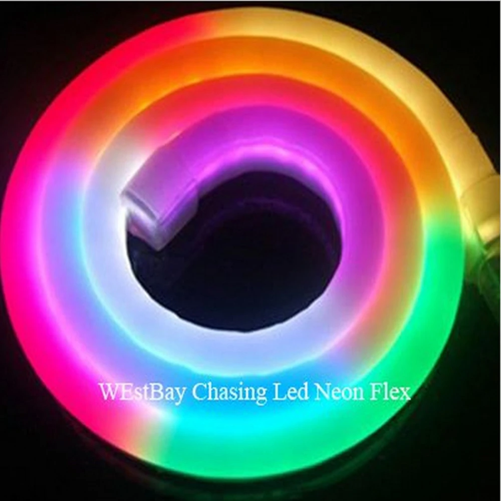 DC24V RGB led neon flex для украшения домашнего освещения, садовое освещение, строительное освещение торгового центра