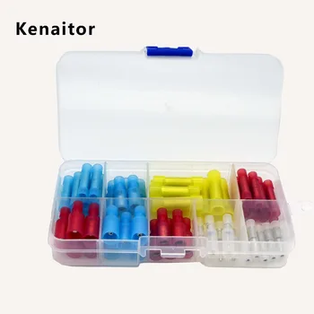 

60pcs Electrical wire connectors Bullet Type Female/Male Wire Splice Crimp Terminal Plug Nylon Connector