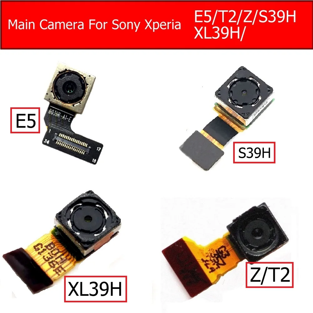 Модуль задней камеры для Sony Xperia E5/T2/Z L36H большая фронтальная Основная камера C S39H/Z