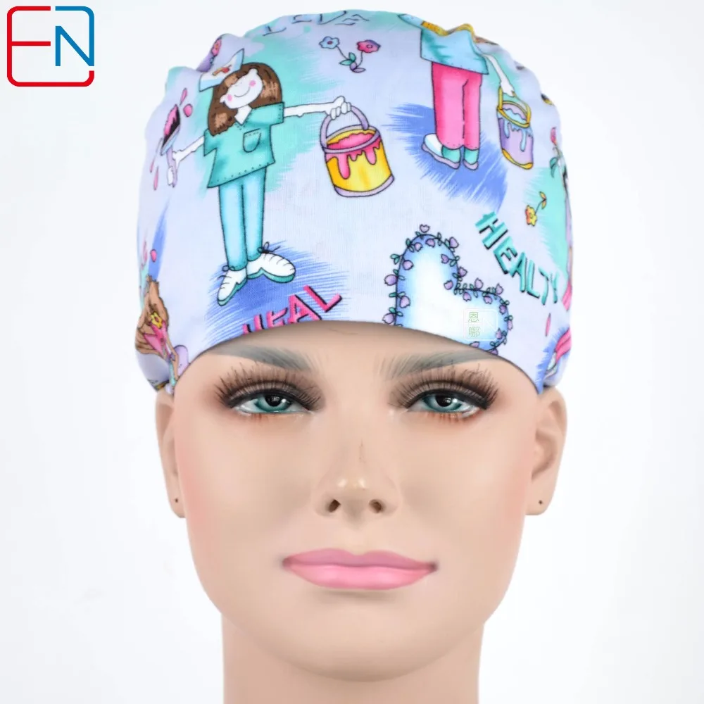 

surgical caps in light blue with nurese caps,two sizes for choice,100% cotton