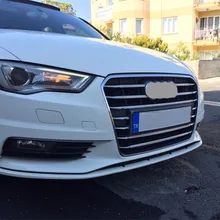 Stainless Steel Car Center Grille Grid Decorative Cover Trim For Audi A3 8V Sedan 2013 2016