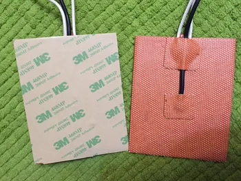 

150x150mm 180W 12V Silicone Heater Pad for 3D Printer Heated Bed+3M PSA+NTC 100K flexible heating element heat heater