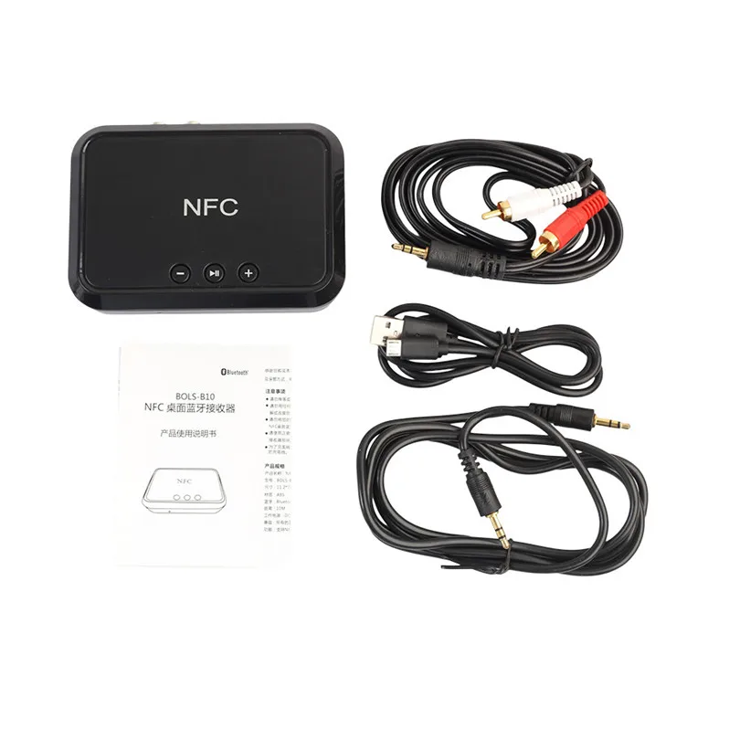 NFC Wireless Stereo Bluetooth Audio Receiver NFC-Enabled Bluetooth 4.1 Receiver Adapter For Sound System USB Charging #F30NT08 (1)