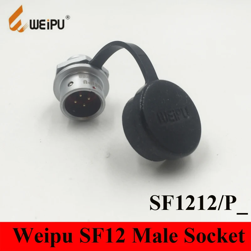 

Original Weipu SF12 IP67 Connector SF1212/P* 2 3 4 5 6 7 9 Pin Male Rear Mount Socket SF1212/P