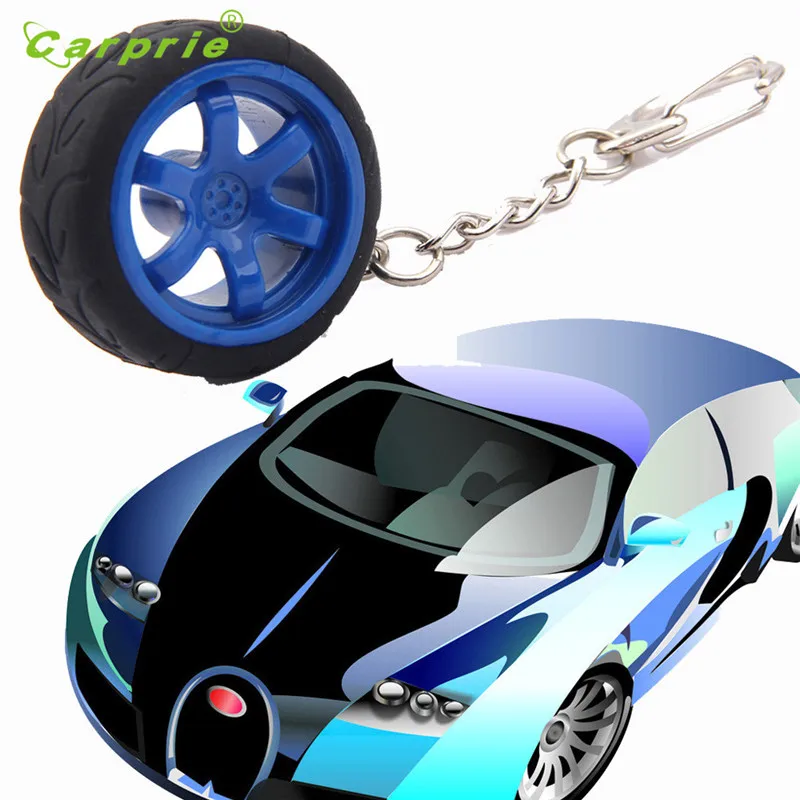 

Popular Car Auto Metal Mini Wheel Rim Tyre Key Chain Keyring Car styling April17