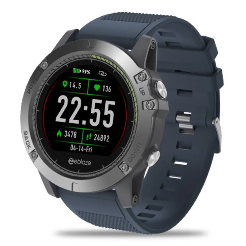 

VIBE3HR 1.22 Inch Color Display Sports Smartwatch Heart Rate Monitor IP67 Waterproof Smart Watch Men For IOS