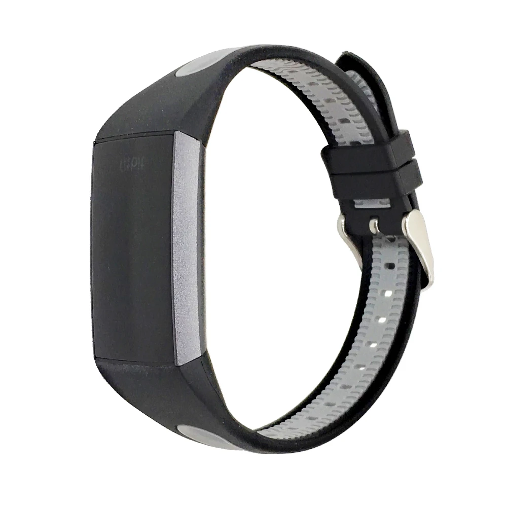 KINGBEIKE 7 Colors Sport Silicone Watch Band For Fitbit Charge 3 Replacement Watchbands Both-Colors Wristwatch Bracelet Strap