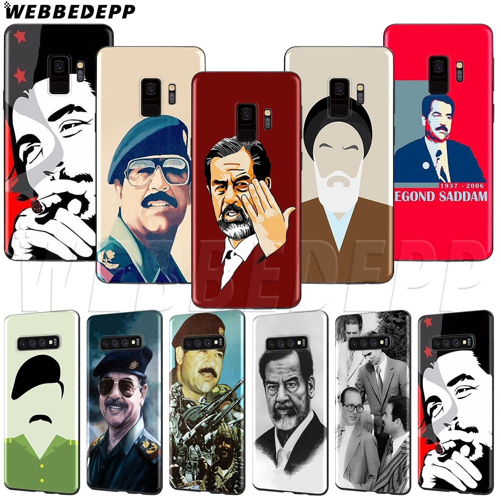 

WEBBEDEPP Saddam Hussein TPU Soft Case for Samsung Galaxy Note 8 9 S6 S7 S8 S9 S10 S10e Edge Plus