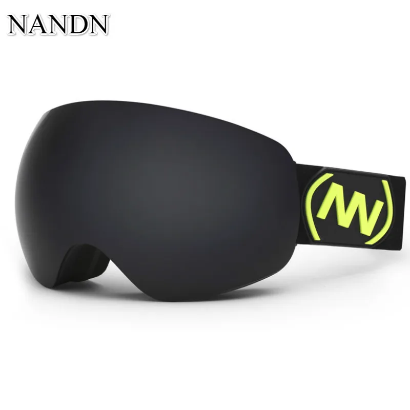 Gafas de esquí de marca NANDN de doble capa UV 400 antiniebla gafas de esquí grandes gafas de esquí gafas de nieve para hombre y mujer