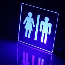 Светодиодный индикатор знак аварийной ситуации пилот бра для Туалет WC WI-FI лампа декоративное ночное освещение общественных местах лампа